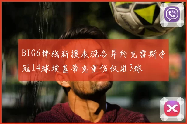 BIG6锋线新援表现各异约克雷斯夺冠14球埃基蒂克重伤仅进3球